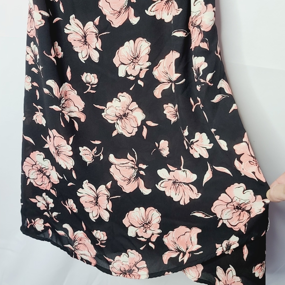 DR2 by Daniel Rainn floral one shoulder flowy dress sz M - Picture 5 of 8